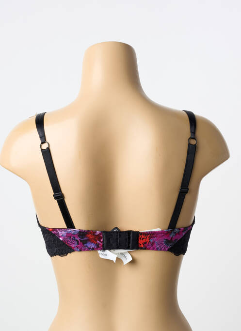 Sutien efect material satinat sutien cupe întregi cu decolteu înalt negru LISE CHARMEL femme