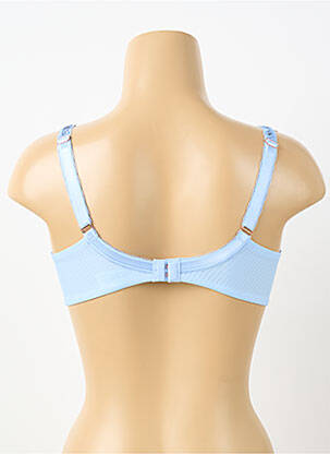 Sutien ușoară și transparentă sutien cupe întregi cu decolteu înalt albastru FLORALE BY TRIUMPH femeie