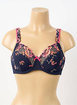 Sutien bretea multi poziție sutien cupe întregi cu decolteu înalt albastru PRIMA DONNA femme