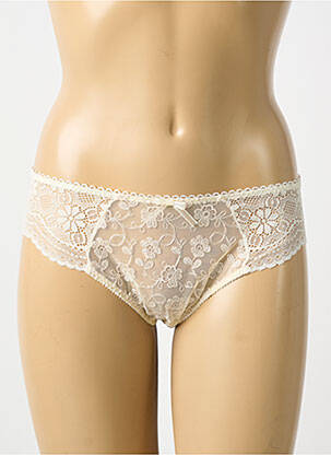 Chilot țesătură satinată bej EMPREINTE femme