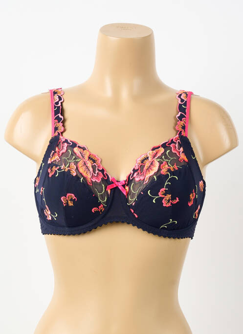 Sutien bretea multi poziție sutien cupe întregi cu decolteu înalt albastru PRIMA DONNA femme