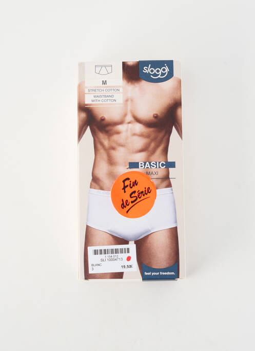 Chilot țesătură jersey alb SLOGGI homme