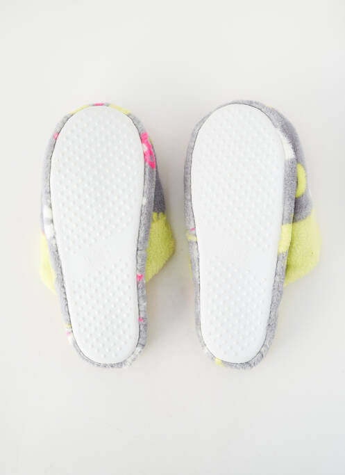 Papuci/pantofi de casă vârf rotund toc plat până la 3 cm gri MASSANA femme