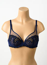 Sutien broderie sutien cupe întregi cu decolteu înalt albastru SIMONE PERELE femme