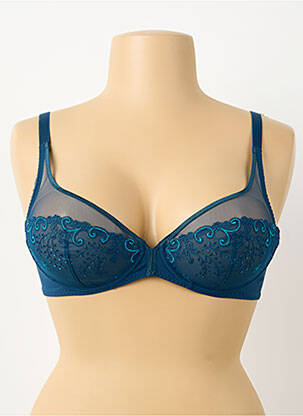 Sutien broderie sutien cupe întregi cu decolteu înalt verde SIMONE PERELE femeie