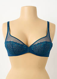 Sutien broderie sutien cupe întregi cu decolteu înalt verde SIMONE PERELE femeie