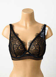 Sutien broderie sutien cupe întregi cu decolteu înalt negru SIMONE PERELE femme