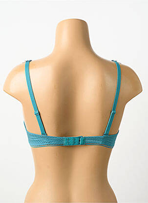 Sutien efect material satinat sutien cupe întregi cu decolteu înalt verde SIMONE PERELE femeie