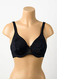Sutien efect material satinat sutien cupe întregi cu decolteu înalt negru MAISON LEJABY femme
