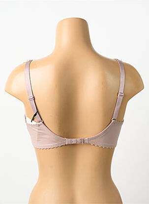 Sutien efect material satinat sutien cupe întregi cu decolteu înalt violet PRIMADONNA femeie