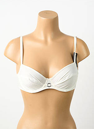 Sutien efect material satinat sutien balconet cu decolteu înalt alb MARIE JO femeie
