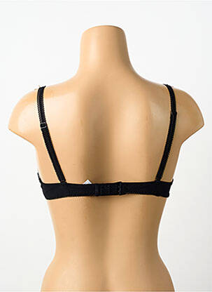 Sutien efect material satinat sutien balconet cu decolteu înalt negru SIMONE PERELE femeie