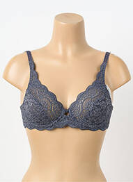 Sutien efect material satinat sutien cupe întregi cu decolteu înalt violet TRIUMPH femme