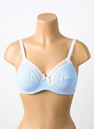 Sutien broderie sutien cupe întregi cu decolteu înalt albastru ANTIGEL femme