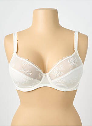 Sutien bretea multi poziție sutien cupe întregi cu decolteu înalt bej MARIE JO femme