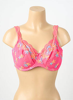 Sutien ușoară și transparentă sutien cupe întregi cu decolteu înalt roz PRIMA DONNA femme