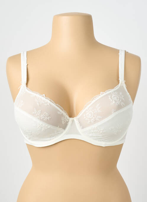 Sutien bretea multi poziție sutien cupe întregi cu decolteu înalt bej MARIE JO femme