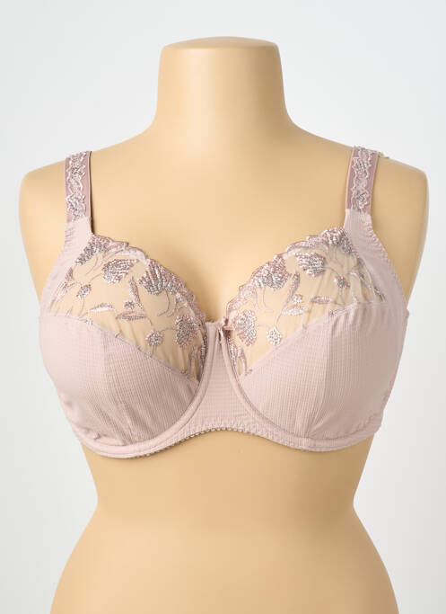 Sutien bretea multi poziție sutien cupe întregi cu decolteu înalt roz PRIMA DONNA femme