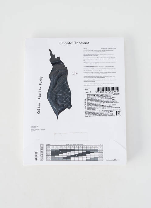 Colanți imprimeu fantezie negru CHANTAL THOMASS femme