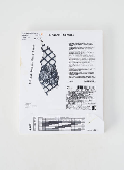 Colanți elasticitate negru CHANTAL THOMASS femme