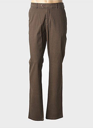 Pantalon chino elasticitate mărime normală maro LM CONFECTION bărbat