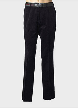 Pantalon drept elasticitate mărime normală negru LUIGI MORINI bărbat
