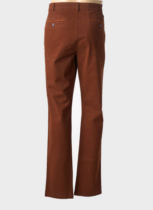 Pantalon drept elasticitate mărime normală maro LM CONFECTION homme