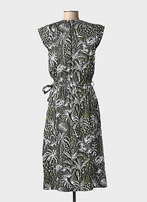 Rochie midi mâneci scurte mâneci scurte verde LEO & UGO femeie