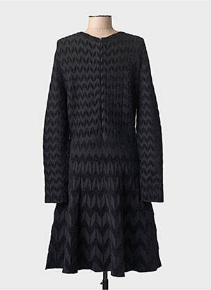 Rochie midi mâneci lungi mâneci lungi negru LEO & UGO femeie