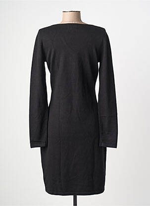 Rochie midi mâneci lungi mâneci lungi negru LEO & UGO femeie