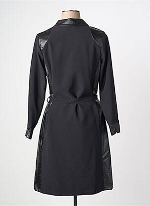 Rochie midi țesătură crep mâneci lungi negru GREGORY PAT femeie