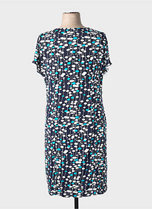 Rochie midi mâneci scurte mâneci scurte albastru GUY DUBOUIS femeie