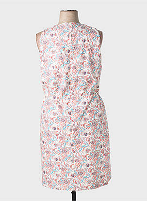 Rochie midi imprimeu floral fără mâneci bej GUY DUBOUIS femeie