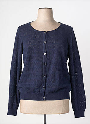 Vestă cu mâneci lungi albastru ELLE EST OU LA MER femeie