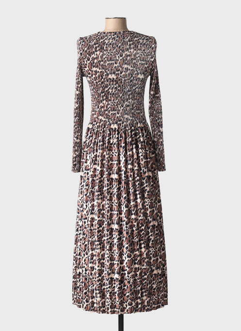 Rochie lungă maro LEO & UGO femeie