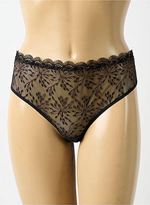 Chilot efect material satinat negru SIMONE PERELE femeie