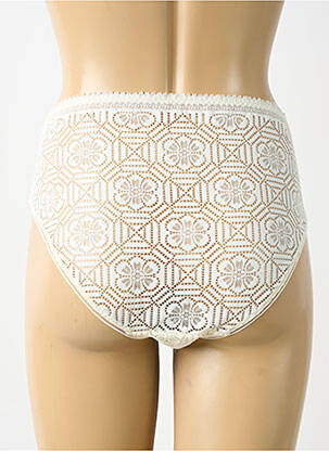 Shorty efect material satinat alb SIMONE PERELE femeie