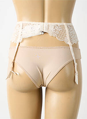 Corset/jartieră efect material satinat alb SIMONE PERELE femeie