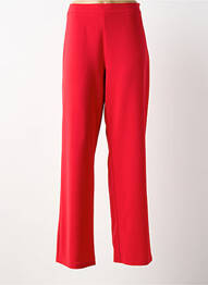 Pantalon drept țesătură crep mărime normală roșu GREGORY PAT femme