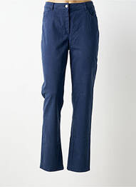 Pantalon drept elasticitate mărime normală albastru GUY DUBOUIS femme
