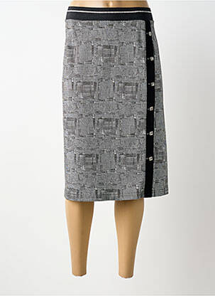 Fustă midi gri GUY DUBOUIS femeie