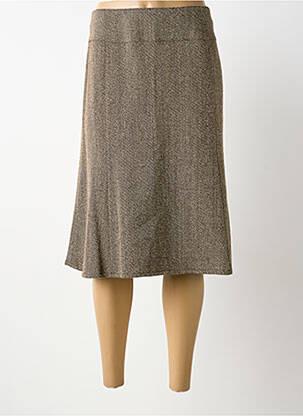 Fustă midi maro GUY DUBOUIS femeie