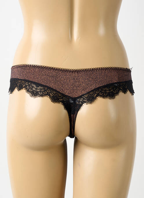 Tanga negru ANTIGEL femeie