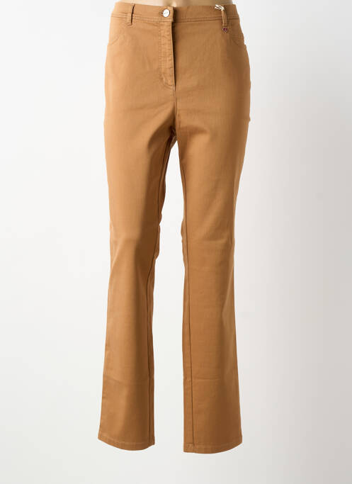 Pantalon drept maro TONI DRESS femeie