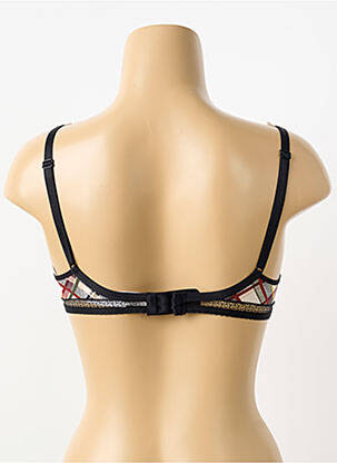 Sutien efect material satinat top sutien modelat negru PASSIONATA femeie