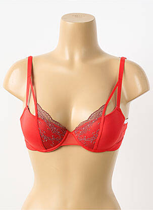 Sutien efect material satinat top sutien push-up portocaliu PASSIONATA femeie