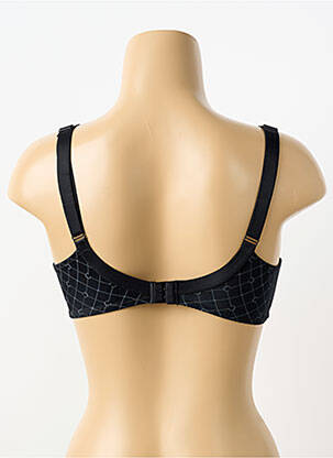 Sutien efect material satinat sutien cupe întregi cu decolteu înalt negru CHANTELLE femeie