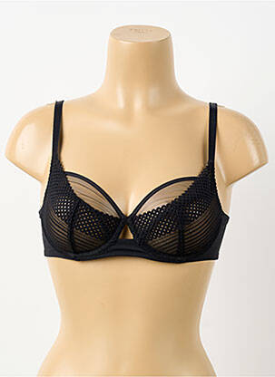 Sutien bretea multi poziție sutien balconet cu decolteu înalt negru CHANTELLE femme