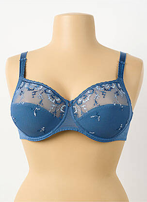 Sutien bretea multi poziție sutien cupe întregi cu decolteu înalt albastru CHANTELLE femme