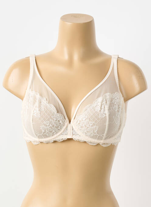 Sutien ușoară și transparentă sutien cupe întregi cu decolteu înalt roz SIMONE PERELE femme